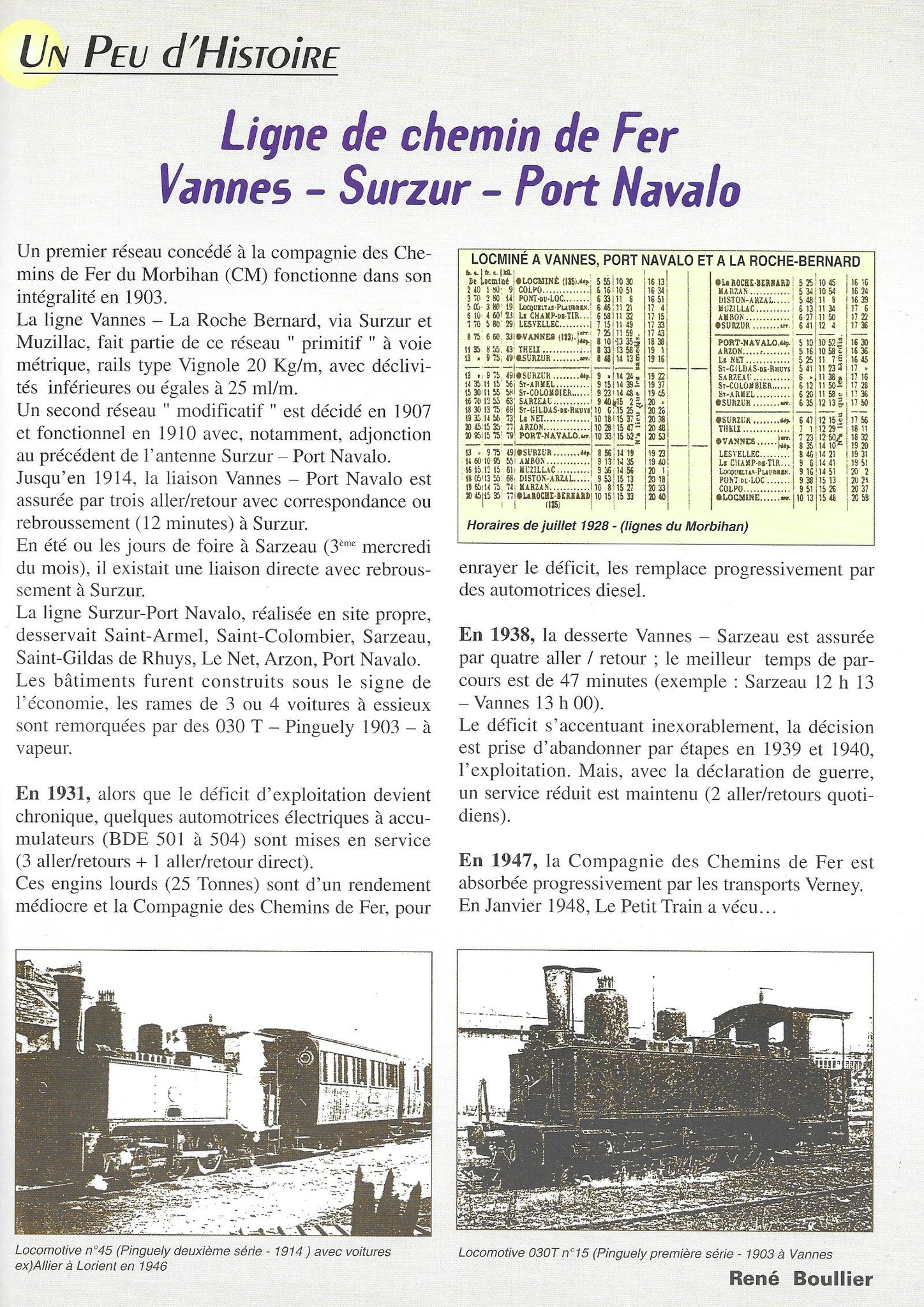 Ligne Vannes — Port-Navalo